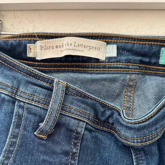 Pilcro and the Letterpress Blue Boot Cut Jeans - Picture 2 of 9